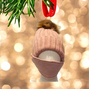 NWT Anthropologie Beanie with half mask